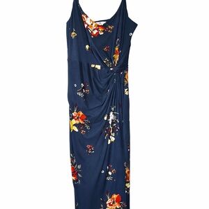 Nine Britton Navy Floral Maxi Dress
